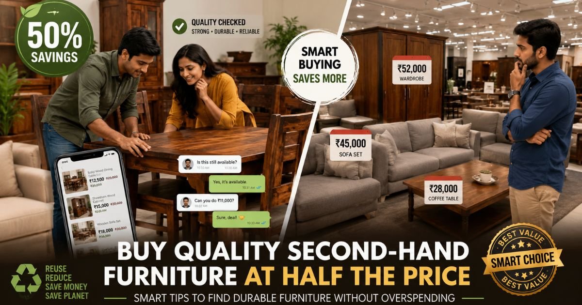 How to Buy Quality Second-Hand Furniture at Half the Price
